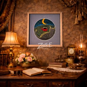 Midnight Reverie: A Quiet Cup Beneath the Stars | 1BPC2C-0006